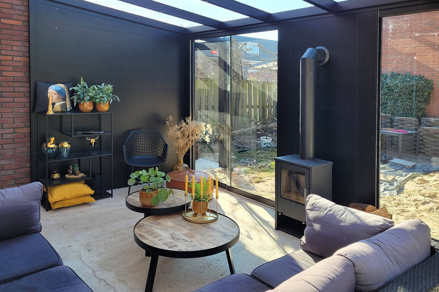 Aluminium-wanden Flatroof Cube