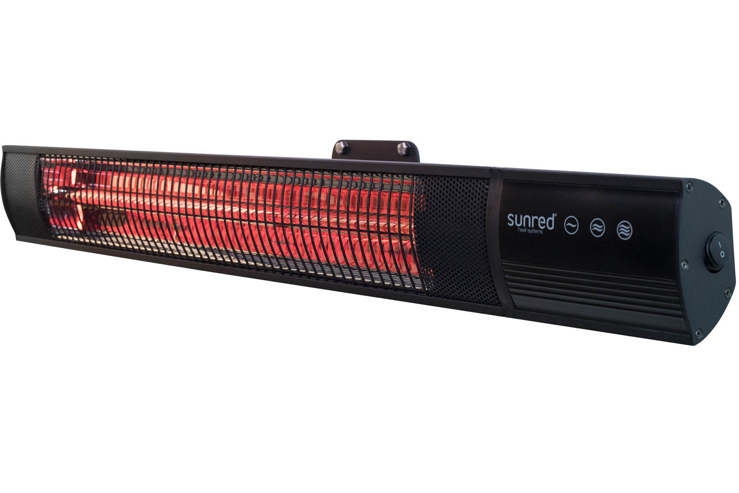 Sunred Heater Dark Wall Black 2500 Watt
