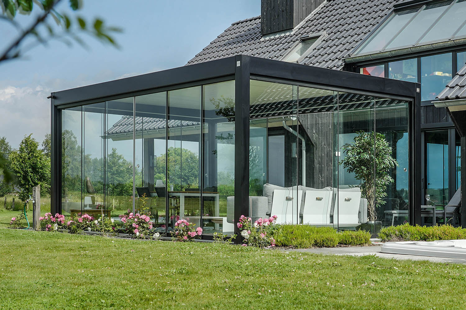 Lamellendak-13a Corradi Imago lamellendak voor luxe tuin en terras