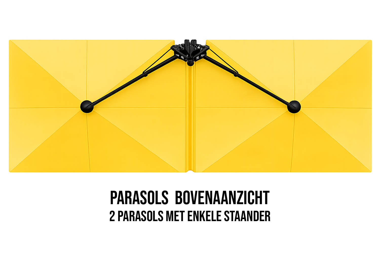 3c-Parasol Parasolsysteem met meerdere parasols op één poot